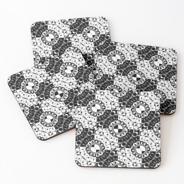 Item preview, Black and White Circular Pattern designed and sold by Auxifur.