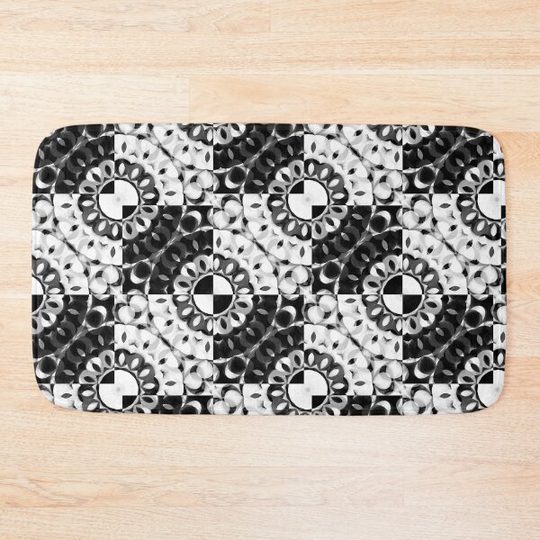 Item preview, Black and White Circular Pattern designed and sold by Auxifur.