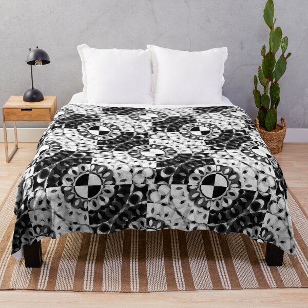 Item preview, Black and White Circular Pattern designed and sold by Auxifur.