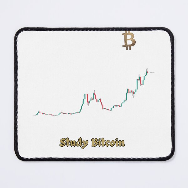Item preview, Study Bitcoin – Bitcoin Chart & Iconic B Symbol for Traders designed and sold by Jennah.