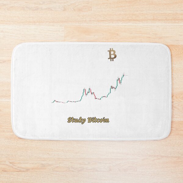 Item preview, Study Bitcoin – Bitcoin Chart & Iconic B Symbol for Traders designed and sold by Jennah.