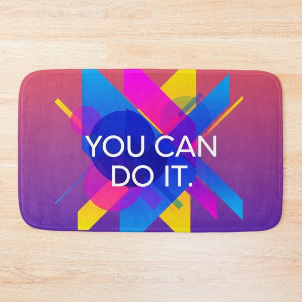 Item preview, You Can Do It Geometric Quote designed and sold by Owcomm.