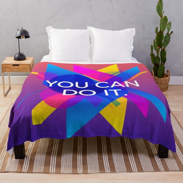 Item preview, You Can Do It Geometric Quote designed and sold by Owcomm.