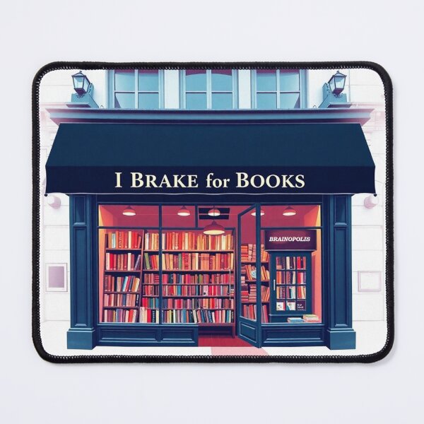Item preview, I Brake For Books - Paris designed and sold by Flourish Market.