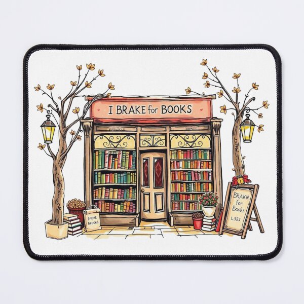 Item preview, I Brake For Books - Autumn designed and sold by Flourish Market.