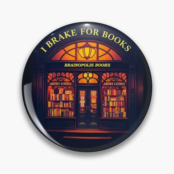 Item preview, I Brake For Books - Night designed and sold by Flourish Market.