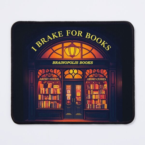 Item preview, I Brake For Books - Night designed and sold by Flourish Market.