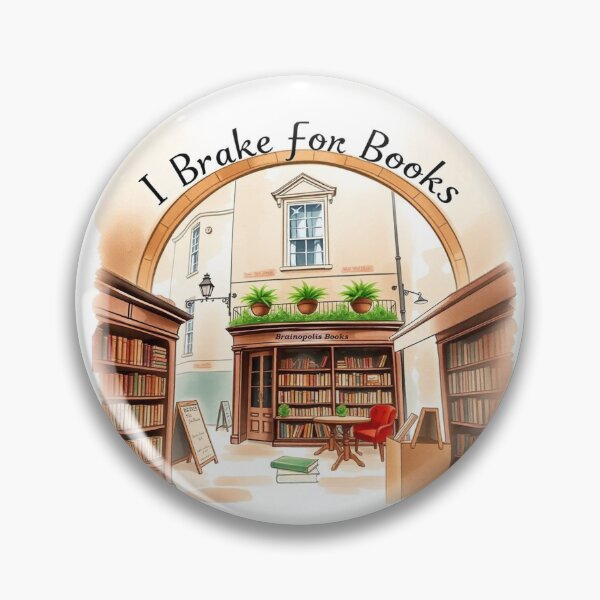 Item preview, I Brake For Books - Quaint designed and sold by Flourish Market.