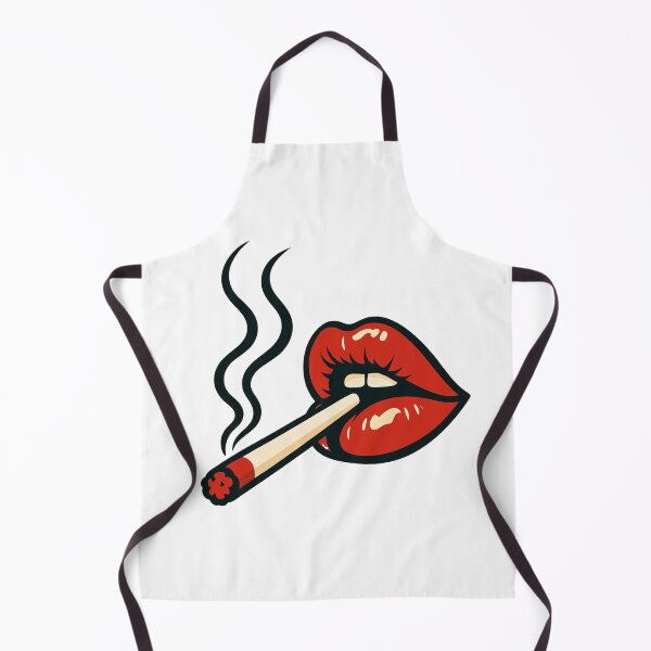 Item preview, Glossy Red Lips Smoking Pop Art Style. designed and sold by Spark2Seduction.