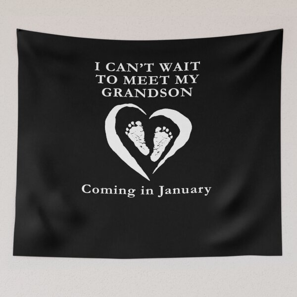 Item preview, Baby Shower Grandson January Pregnancy designed and sold by shoppzee.
