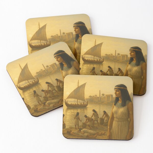 Item preview, Life Along the Nile in Ancient Egypt – Realistic Historical Painting designed and sold by Queen Cleopatra.