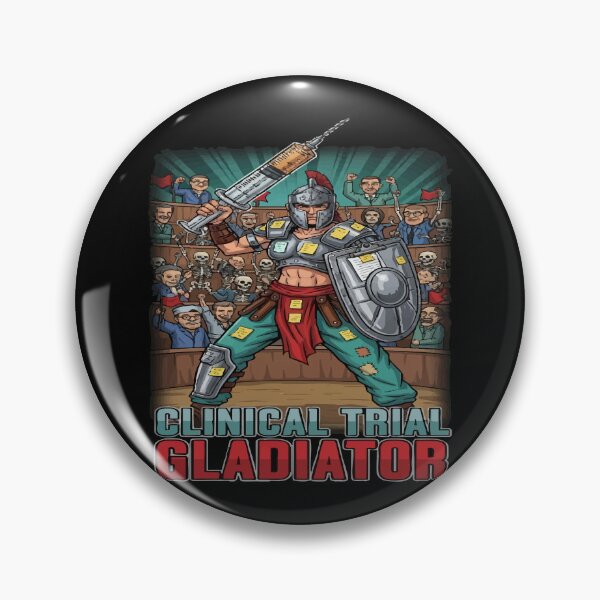 Item preview, funny nursing student Clinical Trial Gladiator designed and sold by Uglyandcute.