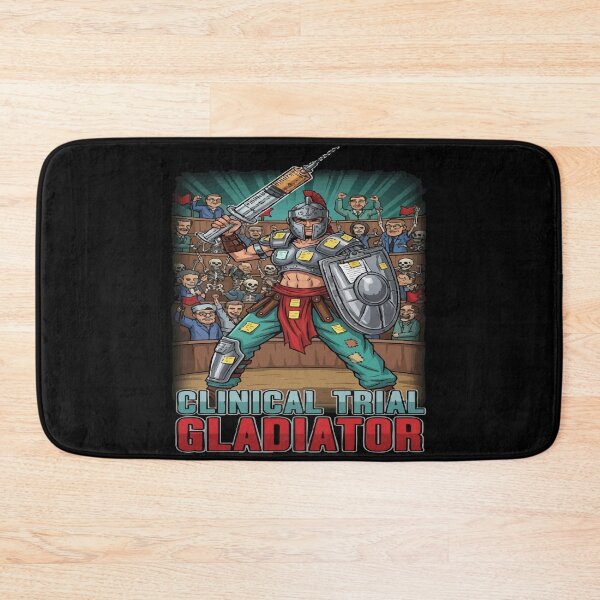 Item preview, funny nursing student Clinical Trial Gladiator designed and sold by Uglyandcute.