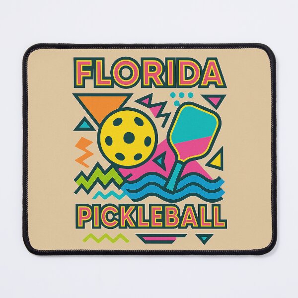 Item preview, Florida Pickleball Retro 90s Geometric Design designed and sold by Graphics4X.