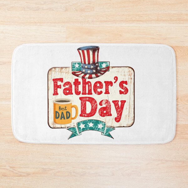 Item preview, Father’s Day – Best Dad Coffee Mug Retro Patriotic Design designed and sold by DesignArtist.ia.