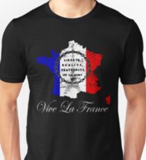 Bastille-Tag Vive La Frankreich, La Fete Nationale Vive La Frankreich Liberte, Egalite, Fraternite-Hemd Slim Fit T-Shirt