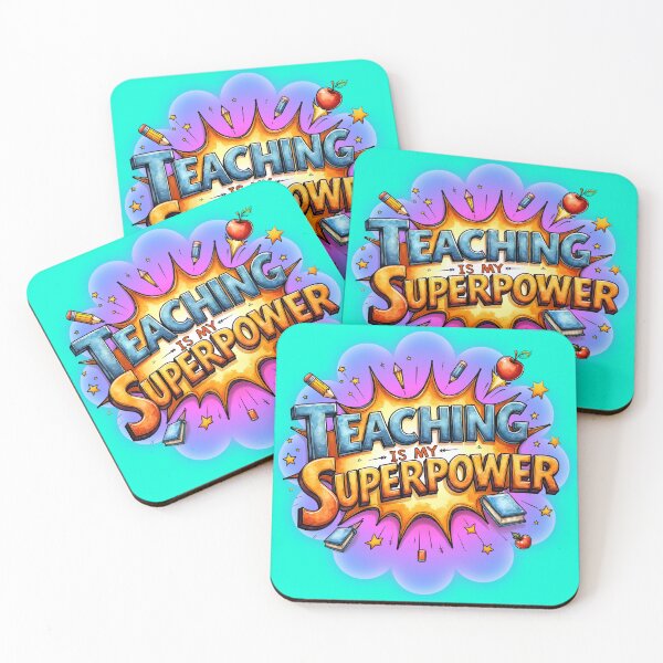 Item preview, Teaching is my Superpower designed and sold by Atouke.