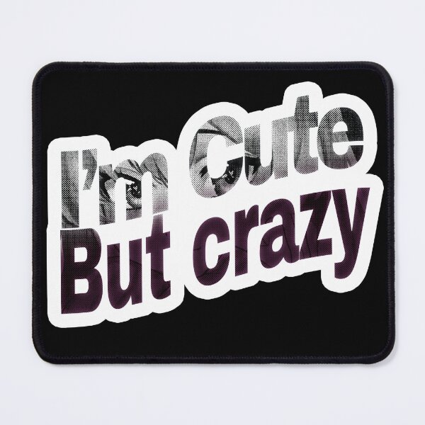 Item preview, Cute But Crazy Anime Girl Aesthetic Halftone Manga Design designed and sold by Kateydraws.