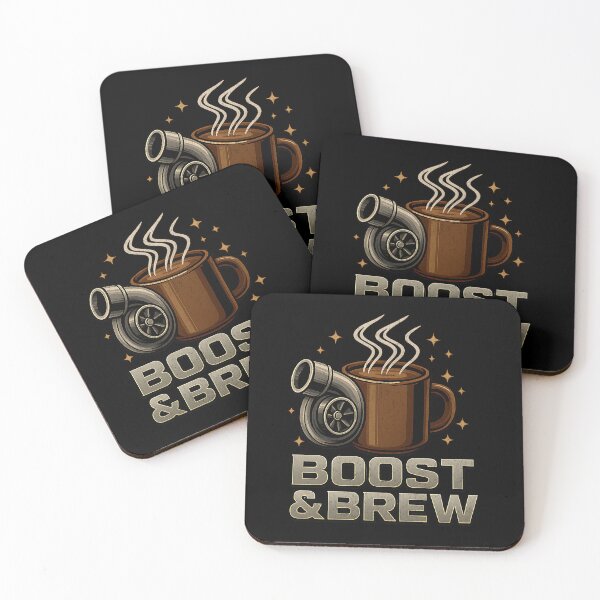Item preview, Boost & Brew Turbo Coffee Car Racing Drag Racing designed and sold by CarantinedChaos.