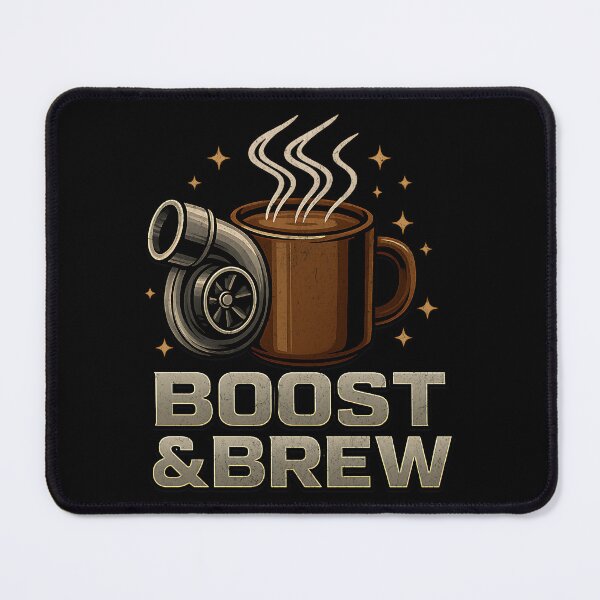 Item preview, Boost & Brew Turbo Coffee Car Racing Drag Racing designed and sold by CarantinedChaos.