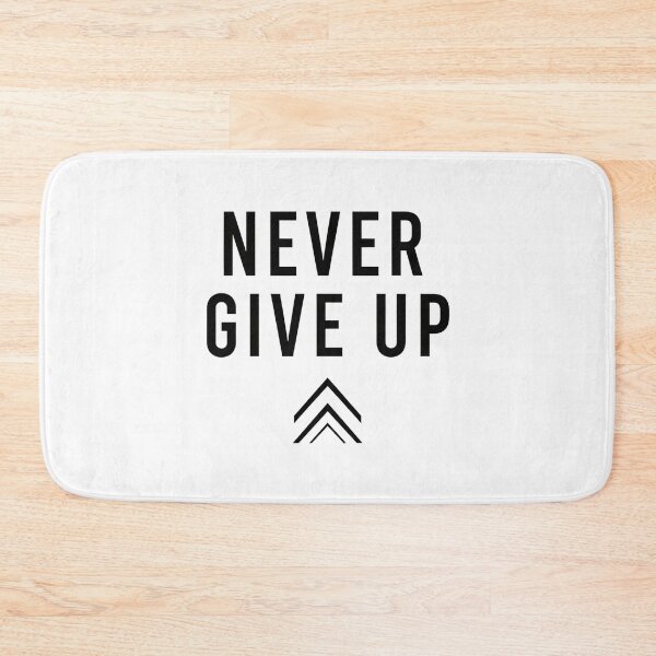 Item preview, Never Give Up Minimalist Arrows Quote designed and sold by Owcomm.