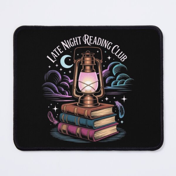 Item preview, Late Night Reading Club Design – Vintage Lantern & Book Lover Artwork for Readers and Bibliophiles designed and sold by GemBob Creations.