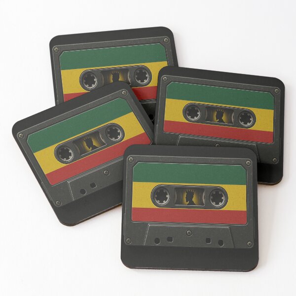 Item preview, “Ethiopian Flag Cassette – Retro Music Street Art Design” designed and sold by AtikumW.