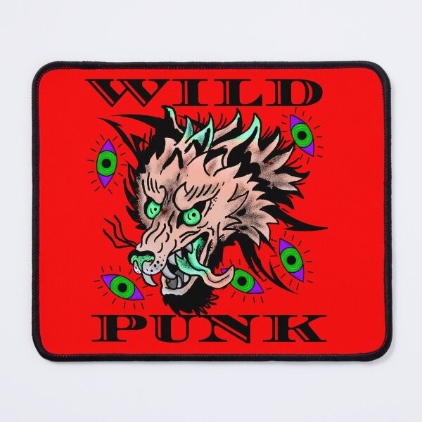 Item preview, Wild Punk Dragon Wolf Head – Retro Tattoo Style designed and sold by Angryblu3.