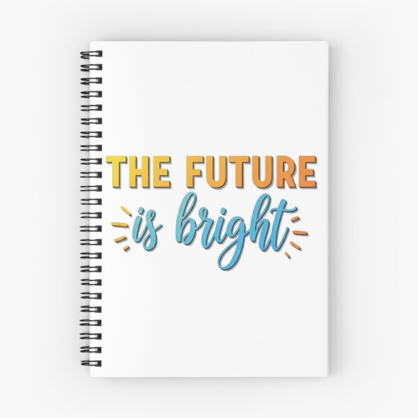 Item preview, The Future Is Bright Hand Lettering Quote designed and sold by Owcomm.