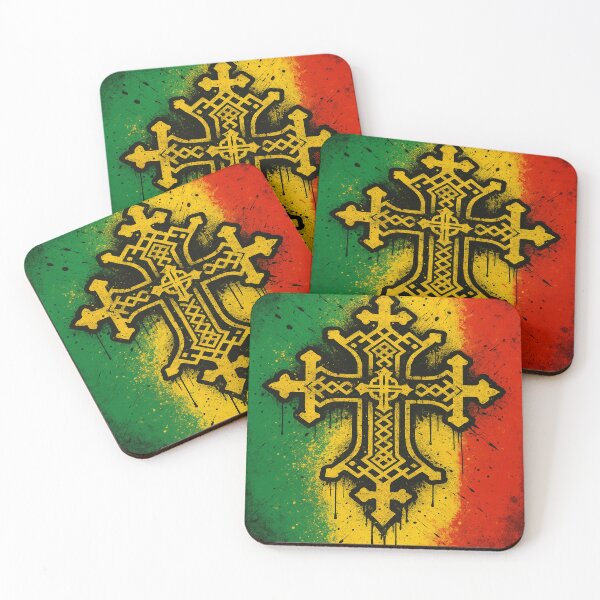 Item preview,  “Ethiopian Flag Orthodox Cross – Urban Graffiti Style Ethiopian Pride Design” designed and sold by AtikumW.