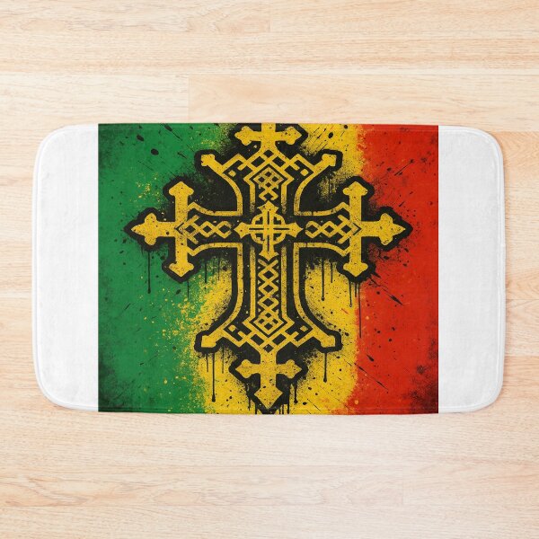 Item preview,  “Ethiopian Flag Orthodox Cross – Urban Graffiti Style Ethiopian Pride Design” designed and sold by AtikumW.