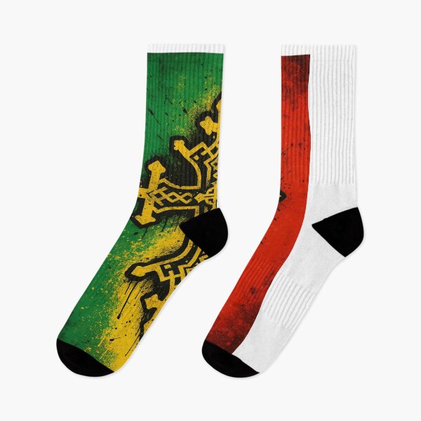 Item preview,  “Ethiopian Flag Orthodox Cross – Urban Graffiti Style Ethiopian Pride Design” designed and sold by AtikumW.
