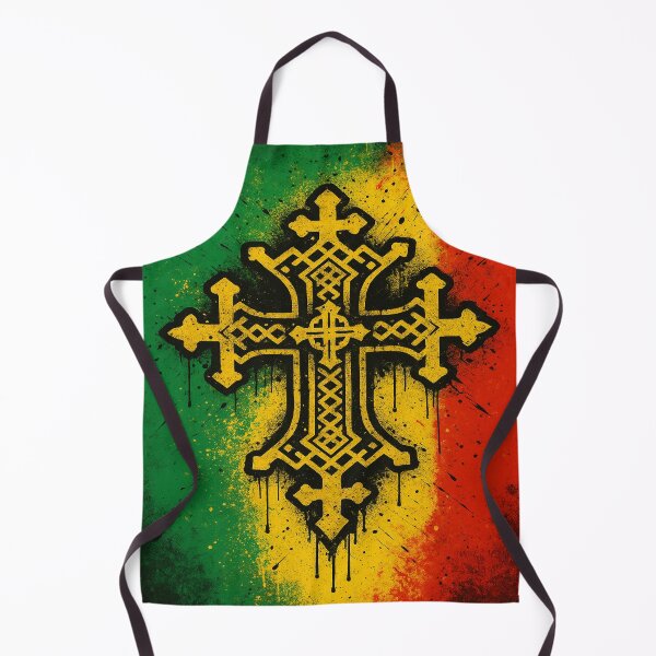 Item preview, “Ethiopian Flag Orthodox Cross – Urban Graffiti Style Ethiopian Pride Design” designed and sold by AtikumW.