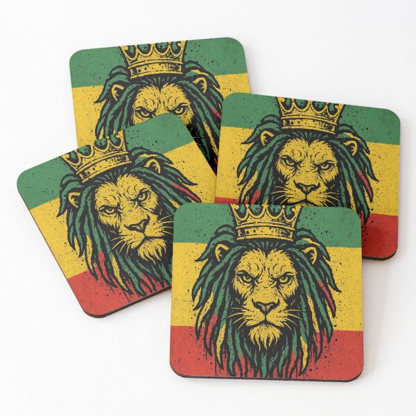 Item preview, “Ethiopian Flag Lion with Crown – Graffiti Style Rasta Art T-Shirt & Mug” designed and sold by AtikumW.