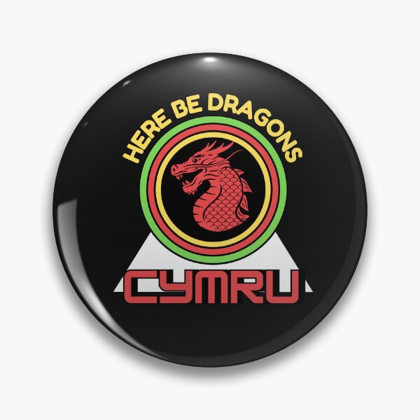 Item preview, CYMRU HERE BE DRAGONS designed and sold by aledfychan.