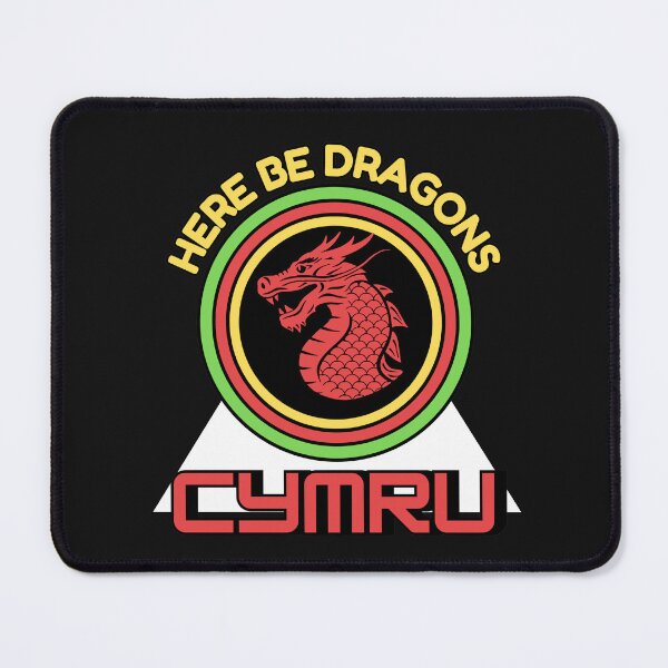 Item preview, CYMRU HERE BE DRAGONS designed and sold by aledfychan.