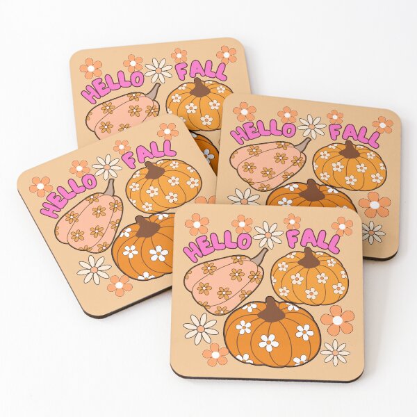 Item preview, Hello Fall Cute Pumpkin Floral Design designed and sold by digitaldemart.
