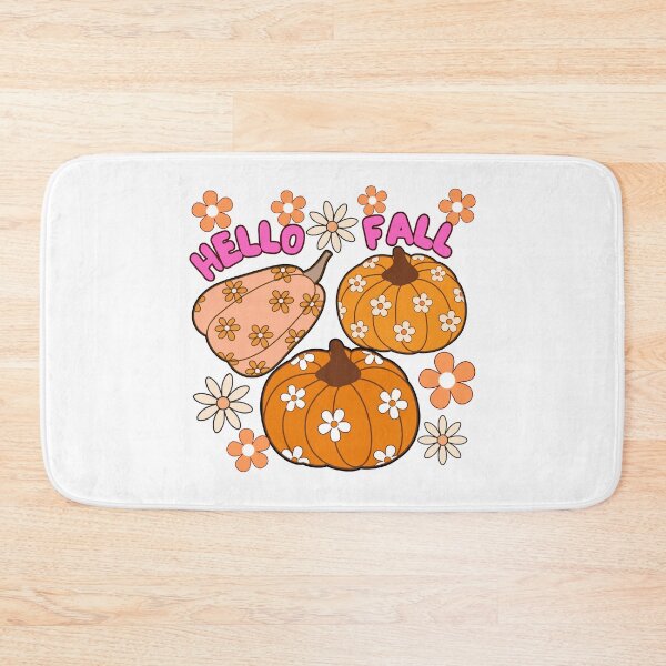 Item preview, Hello Fall Cute Pumpkin Floral Design designed and sold by digitaldemart.