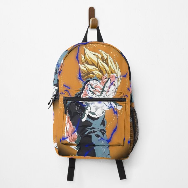 Item preview, Golden-Haired Warrior Unleashing Energy Attack – Dynamic Anime Artwork designed and sold by Artistic canvas store.