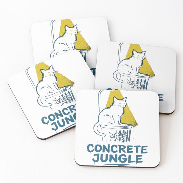 Item preview, “Concrete Jungle – Urban Graffiti Black Cat Street Art Design” designed and sold by AtikumW.