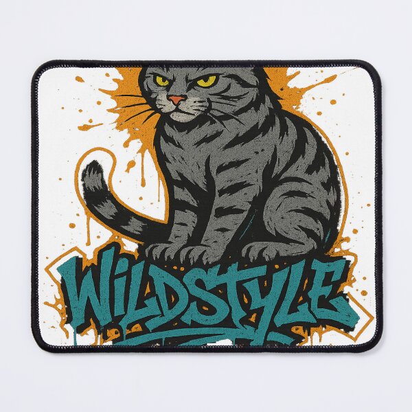 Item preview, “Wildstyle Graffiti Cat – Urban Street Art Feline Design” designed and sold by AtikumW.
