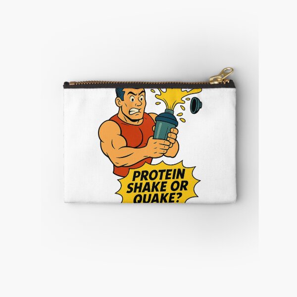 Item preview, Funny Gym Cartoon – Protein Shake or Quake designed and sold by DaDansArt.