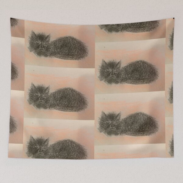 Item preview, Sleepy blacky the cat designed and sold by Jacinta hunt.