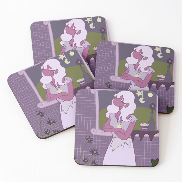 Item preview, Whimsical lady in Purple Bedroom designed and sold by Smallerbears.
