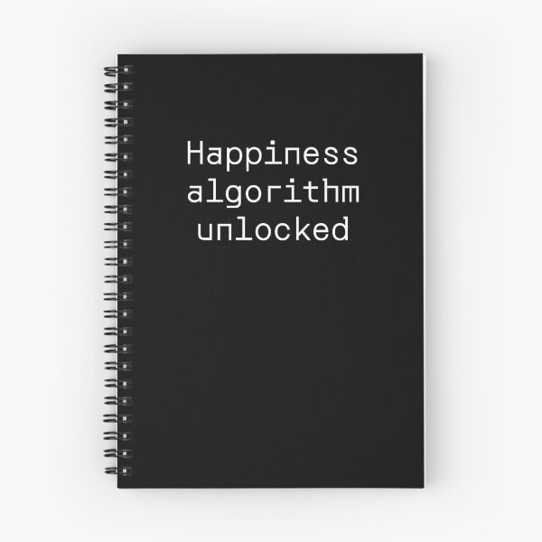 Item preview, Happiness algorithm unlocked designed and sold by PromptlyPrinted.