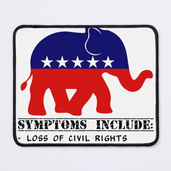 Item preview, Elephant Pox Funny Democratic For Americans designed and sold by AngelaHandley8.