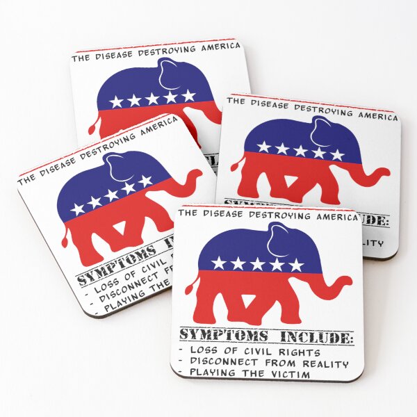 Item preview, Elephant Pox Funny Democratic For Americans designed and sold by AngelaHandley8.