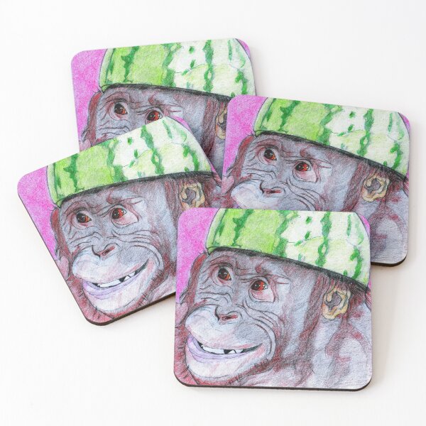 Item preview, Orangutan with a Watermelon Helmet designed and sold by nvu44.