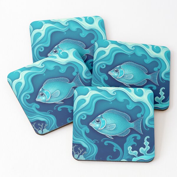 Item preview, Swirling Coral Fish Art designed and sold by sharon1210.