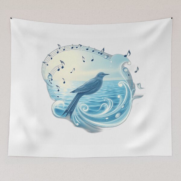 Item preview, Serene Bird with Musical Notes designed and sold by sharon1210.